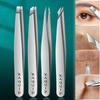 4Pcs Beauty Tools Eyebrow Tweezer Set Stainless Steel Hair Removal Clip for Facial Hair Eyelash Eyebrows Tweezer