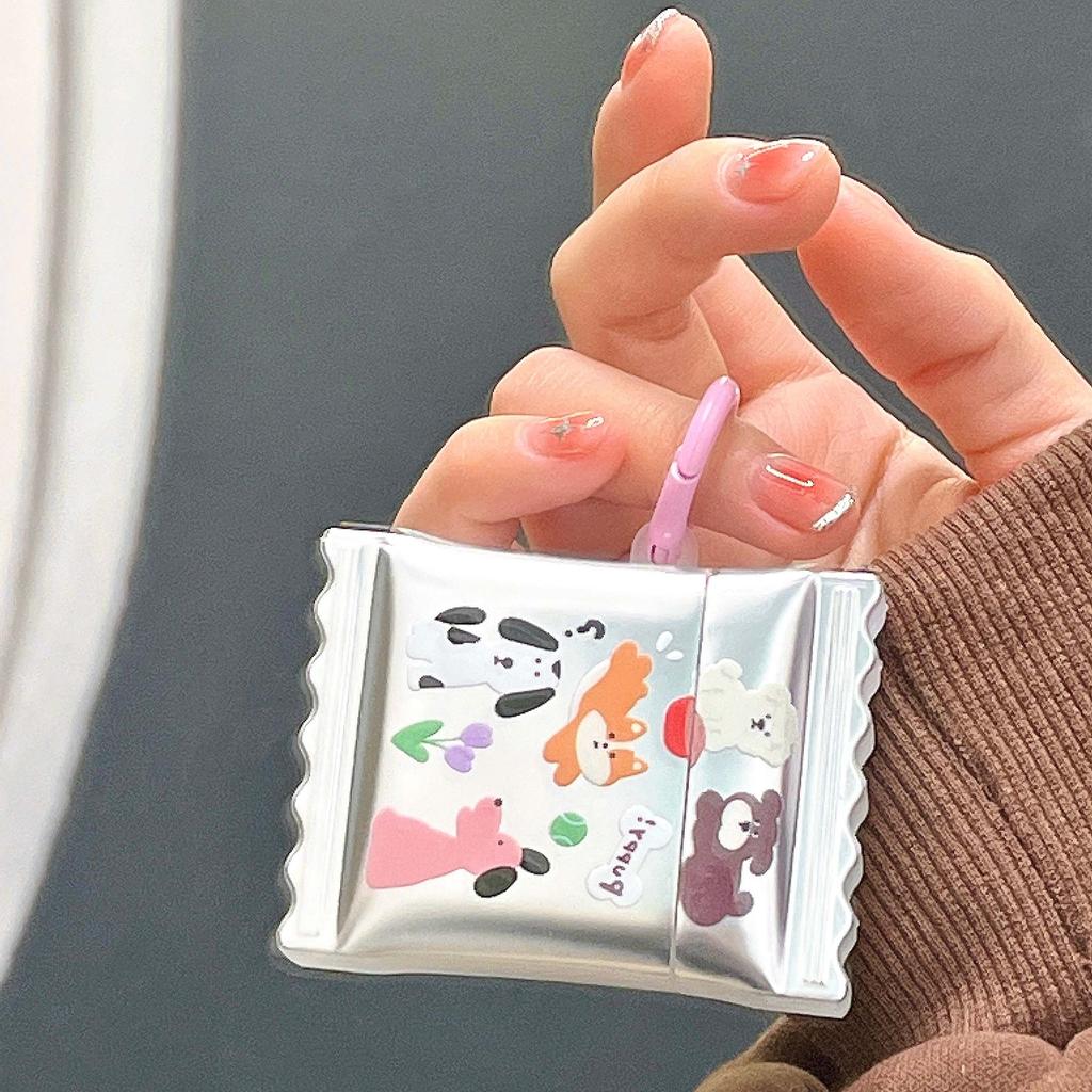 Cartoon Dog Silver Earphone Case For Apple Airpod 3 1 Pro 2nd 2 Wireless Bluetooth Charging Box Puppy Cute Headset Cover Capa