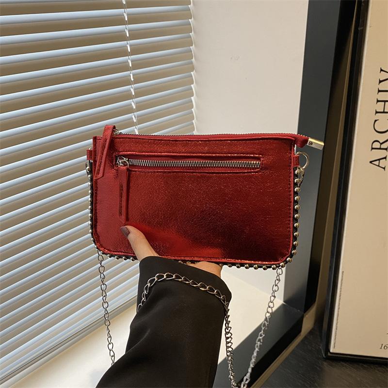 Casual Simple Messenger Bag Retro Personalized Shoulder Bag Women's Spring New Fashion Simple Small Square Bag