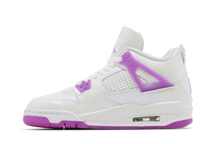Kids' Sneakers Nike Jordan 4 Retro Hyper Violet (GS) White/Hyper Violet