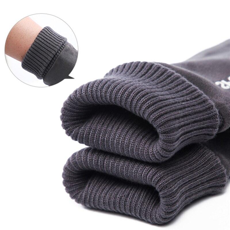 Winter Men Gloves Outdoor Keep Warm Touch Screen Riding Motorcycle Gloves Male Suede Windproof Full Finger Gloves