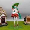 20cm Neue Blumenfee Hatsune Miku Figur grünes Blatt Daumeschingel Königliche Hoheit Prinzessin MIKU süße Anime Figur Geschenkpuppe