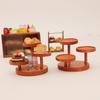 1Pcs 1/12 Dollhouse Multi-layer Storage Rack Round Tray Rack Display Rack Doll Home Furniture Decor Toy
