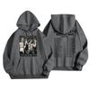 Unisex Casual Letter Print Hoodie Long Sleeve Loose Fit Sweatshirt for Men and Women