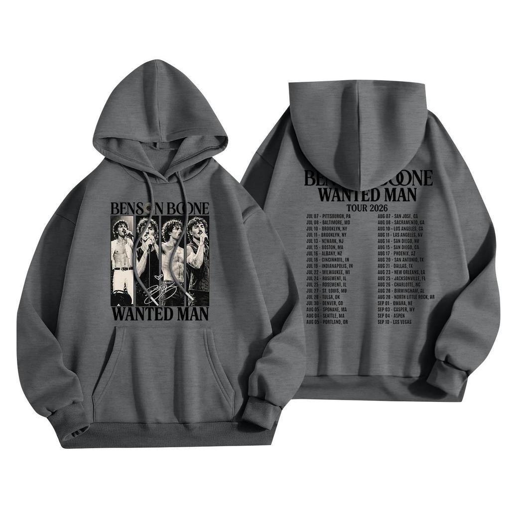 Unisex Casual Letter Print Hoodie Long Sleeve Loose Fit Sweatshirt for Men and Women