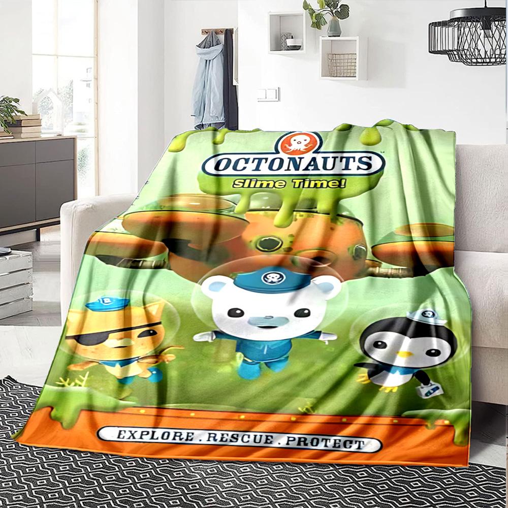 1pc Octonauts Adventure Quest flannel Blanket for Super Soft Cute Comfort Blanket for Travel Bedding Couch Sofa Blanket Y73016
