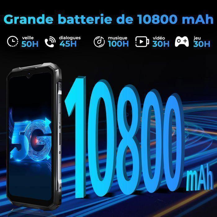 HOTWAV Hyper 7 Pro 5G Smartphone Robust 36GB+256GB 6,6" FHD+ 2,4K 120Hz 10800mAh 200MP Unzerbrechliches Telefon Android 14 Schwarz