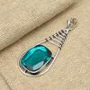 Indicolite Beautiful Gemstone 925 Sterling Silver Handmade Dainty Jewelry Women Pendant