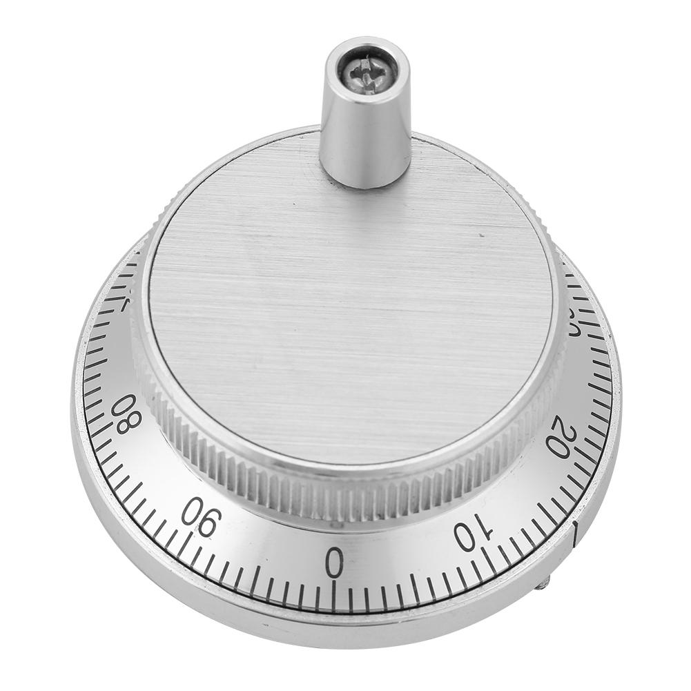 5V 60mm Diameter 4 Terminal Manual Pulse Generator CNC Electronic Handwheel with Handle