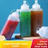 Plastic Squeeze Sauce Bottle Food Grade Jam Bottle Large Diameter Squeeze Bottle Ice Powder Stall Bottle Sauce Bottle Milk Tea Shop Commercial