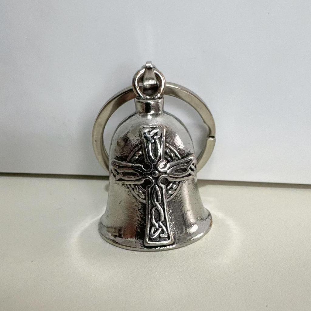 In Stock Nordic Viking Retro Bell Necklace - Lucky Cross Charm