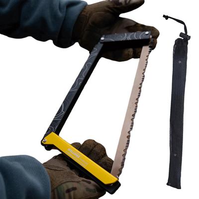 Outdoor Folding Saw Camping Portable 33cm Manganese Hacksaw Blade With Storage Foldable Logging Outdoor Tools For Wood Branches