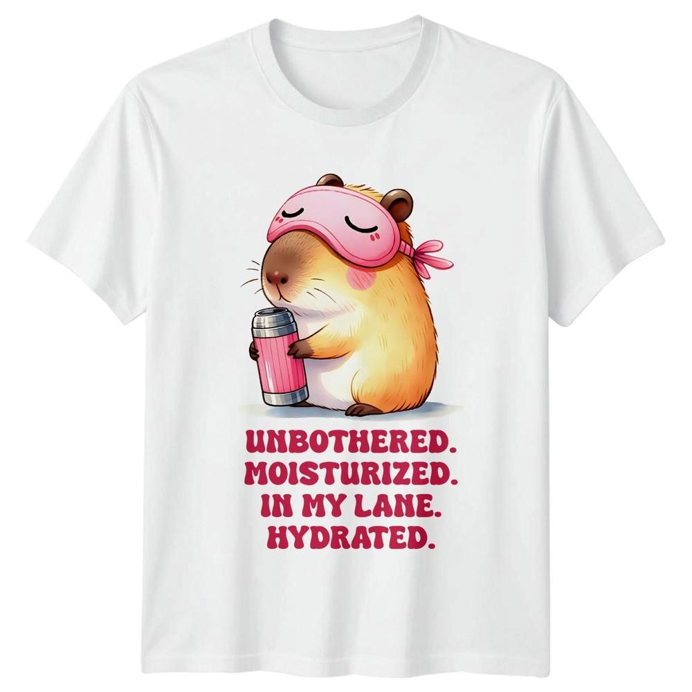 Unbothered Moisturised In My Lane Hydrated TShirt Capybara Animal Lover And Her S