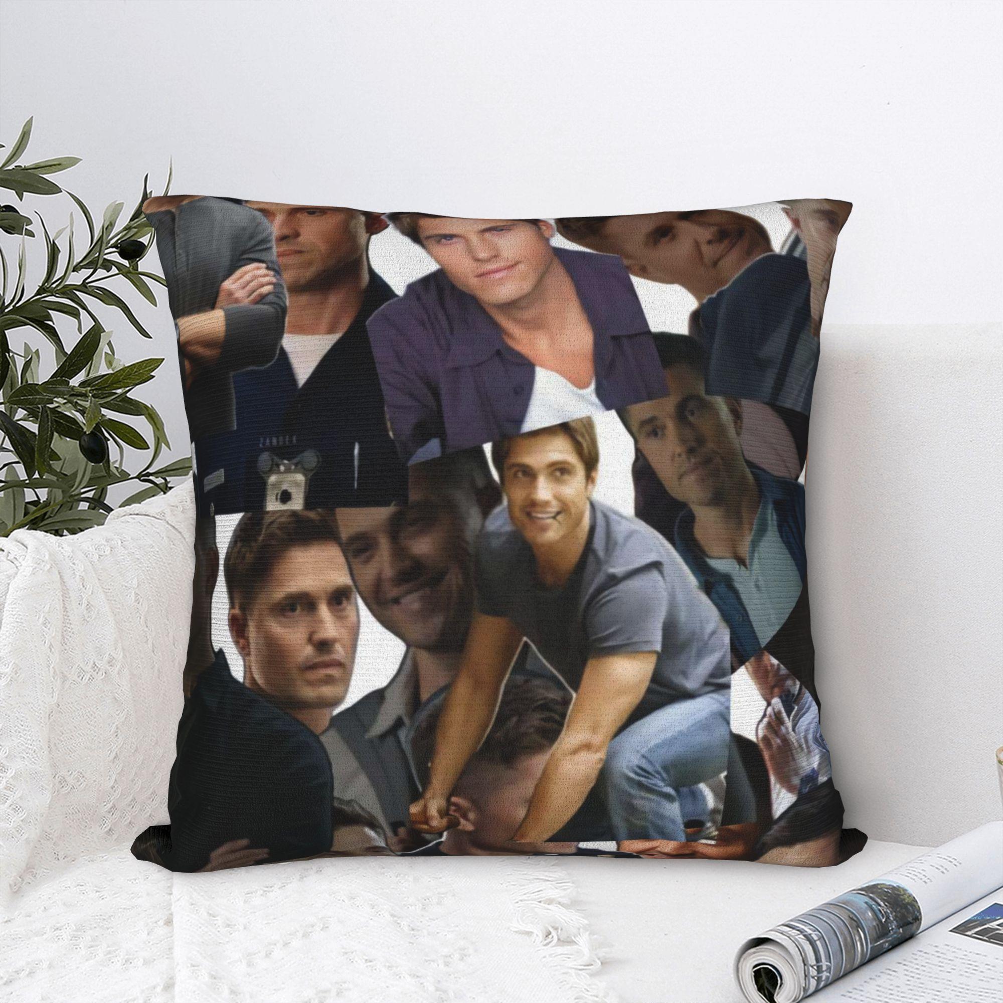 Tinika Chen Unisex Pillow Cover Tim Bradford Collage Novelty Pillow Case For Living Room Sofa Pillowcases