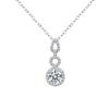Kuaishou Recommends Imitation D-Color Mozzarella Diamond Necklace, Carat Eight Hearts And Eight Arrows Concentric Knot Pendant.