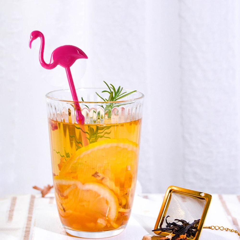 Hawaiian Tropical Flamingo Cactus Swizzle Sticks Coffee Stirrer Mixing Sticks Cocktail Tool