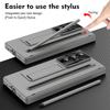 For Samsung Galaxy Z Fold 7 Case Hard With Stand Tempered Glass Film Protective Back Cover For Samsung Z Fold7 6 5 4 Phone Shell