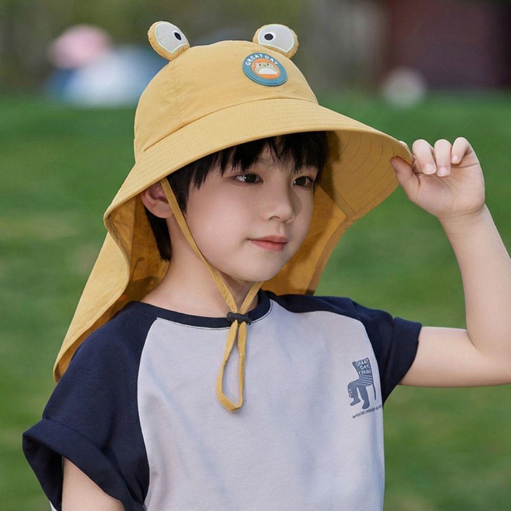 Whistle~ Extended Shawl Kids Whistle Sunscreen Hat Sun Protection Summer Sunshade Hat  Spring
