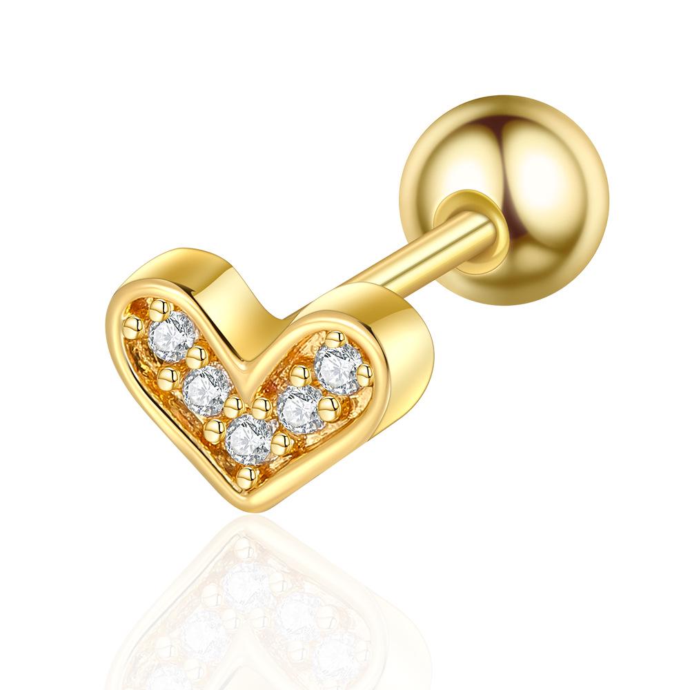 

Серьги-бантики из нержавеющей стали с цирконами — европейский и американский стиль