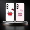 Cute D-Domo-kun Phone Case For Samsung Galaxy A73,A21s,A22,A31,A52,A53,A71,A41Soft Black Shell