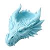 3D Printed Dragon Head Storage Tray 4.17" X 1.89" Desktop Jewelry Organizer Gothic