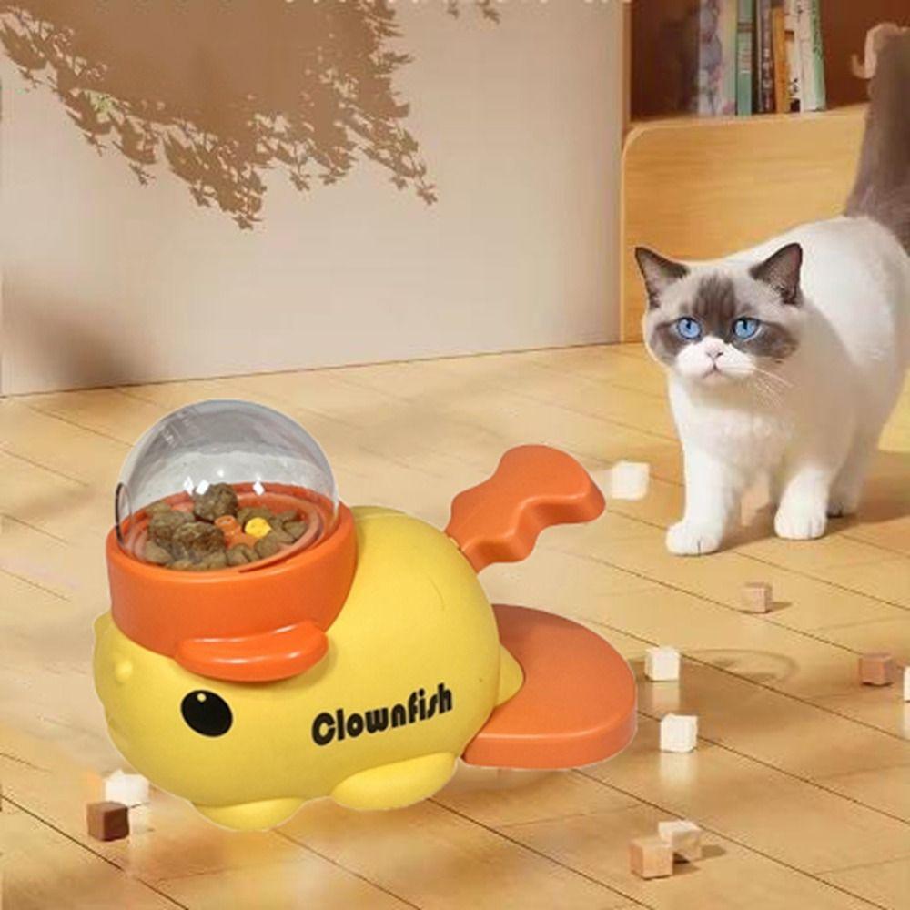 Cartoon Fish Design Pet Feeding Machine Interactive Dog Slow Feeder  Reduce Bloating