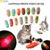Katzenspielzeug Lumineszenz Elektrische Würmer Haustierinteraktionen Insekten Käfer Mikro-Würmer Automatisch Umkippend Hindernisvermeidung Spielzeug