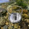 Tortoise Feeder with Guard Sturdy Stainless Steel Reptile Food Bowl Heavy Duty