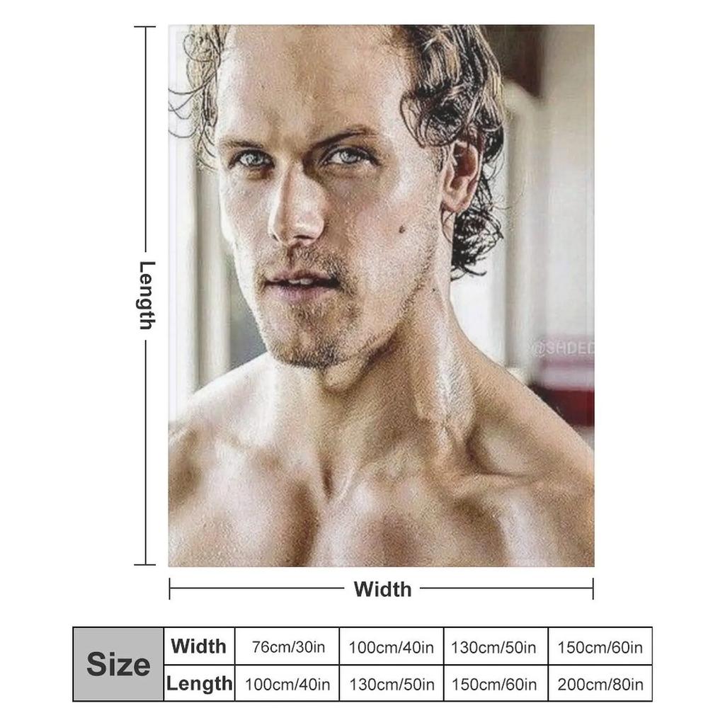 Sam Heughan Throw Blanket Stylish Warm Blanket For Living Room Bedroom