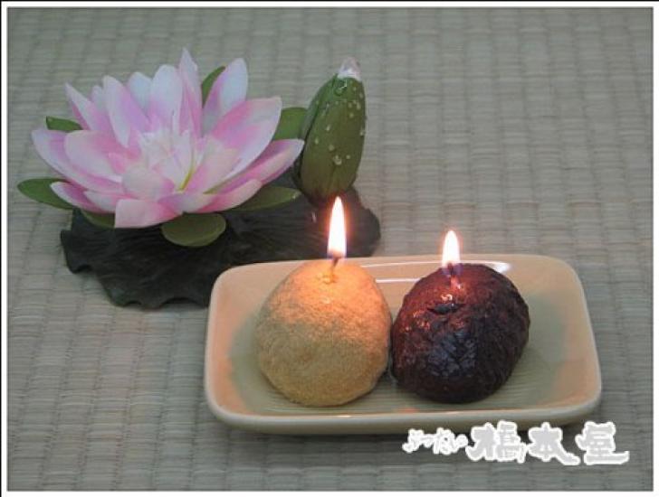 [Favorite Foods of the Deceased Series] Ohagi Candles (2 pieces)