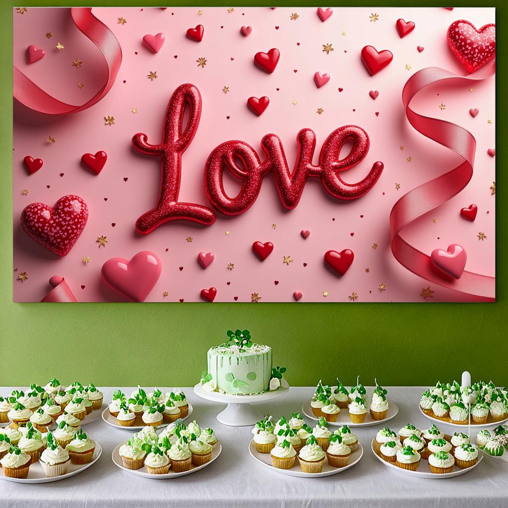 Sparkling Banner Event Backdrop For Wedding Decorations Photography