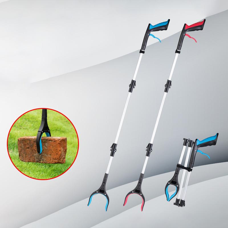Portable Foldable Litter Picker Grabber Tool Lightweight Wide Claw Trash Reacher for Outdoor Camping Cleaning