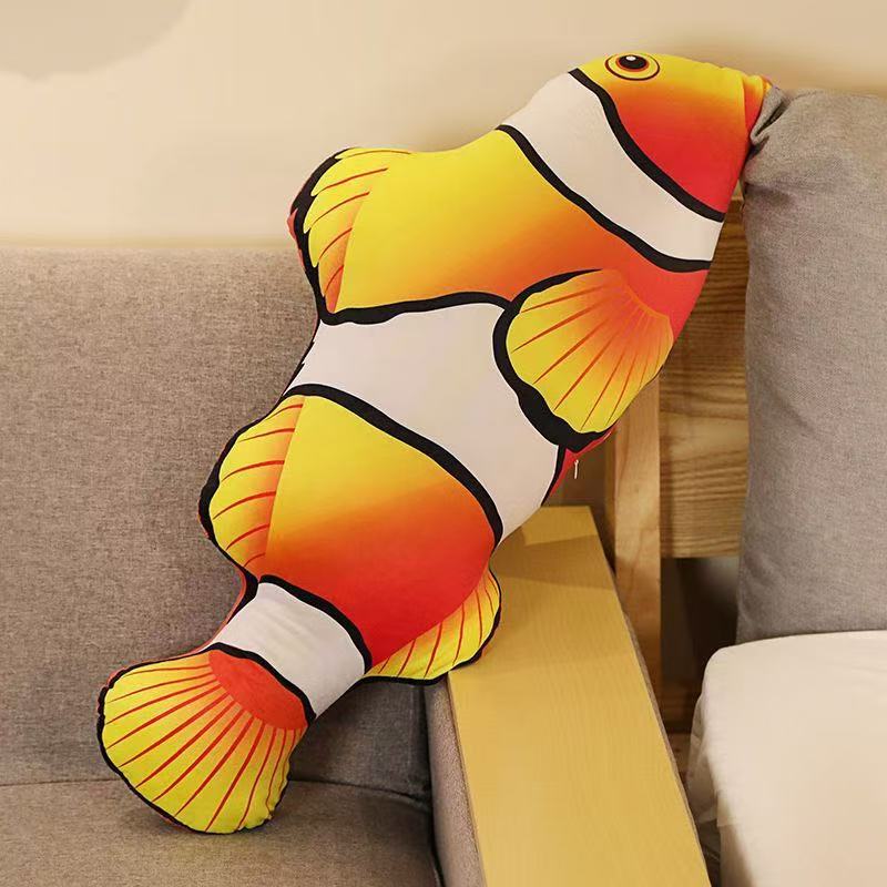 1 Stück 40/60cm 3D Simulation Goldfisch Plüschtiere Gefülltes Weiches Tier Karpfen Plüschkissen Kreatives Sofakissen Kissen Geschenk Kinderspielzeug