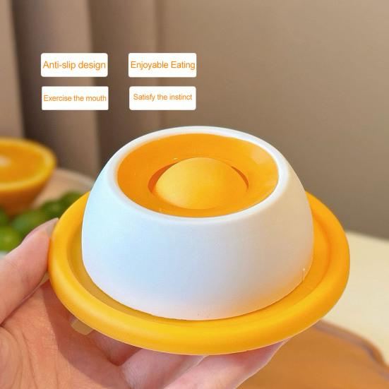 Bol de Lins pentru Animale de Companie Distribuitor de Recompense Lichide Minge de Lins pentru Câini Antiderapant Hrănitor Lent cu Minge Rotativă