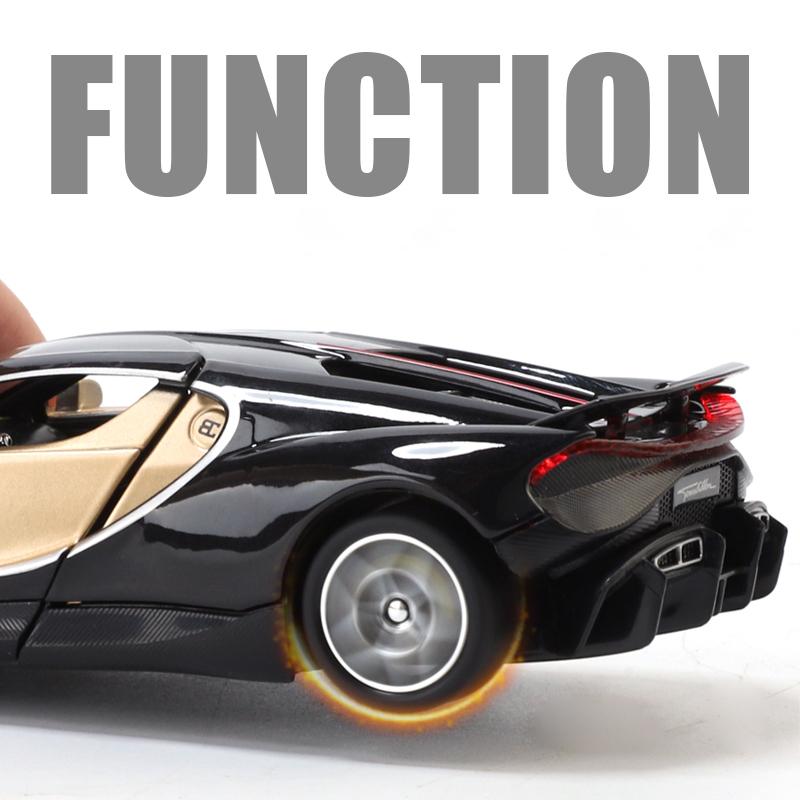 1/32 Scale Bugatti Tourbillon V16 Supercar Alloy Metal Diecast Model Car Children's Toys Mini GT Collection Hobbies Birthday Gifts Boy