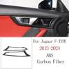 ABS Carbon Fibre For Jaguar F-TYPE 20013-2025 Car Interior Gear Shift Console Decoration Cover Stickers Accessories