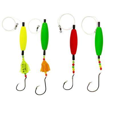 Professional Long Casting Catfishes Fishing Rigs with Carbon Steel Hook and Foams Float for Enhances Sensitivity