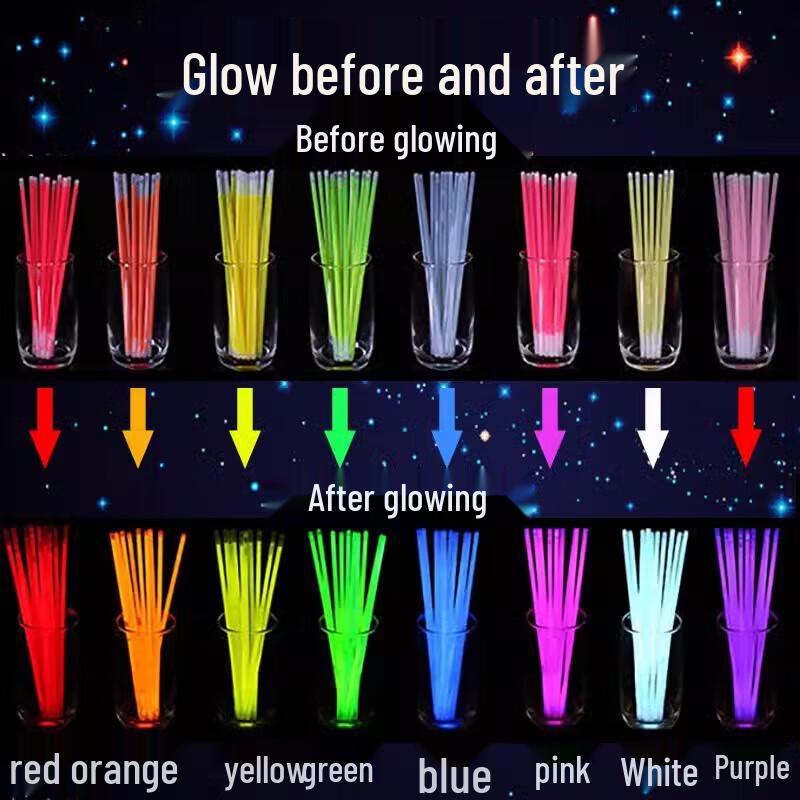 JINGRUIXIANG Glow Stick & Bracelet DIY Party Set