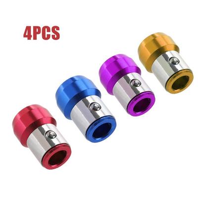 4PCS Screwdriver Magnetic Ring 6.35mm For Carpentry HRC60