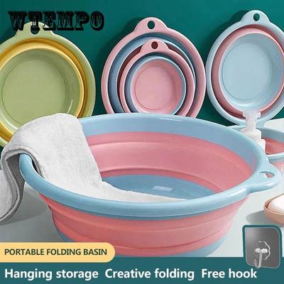 Foldable Washbasin Portable Compression Travel Laundry Basin Home Space Saving Basin Baby Basin