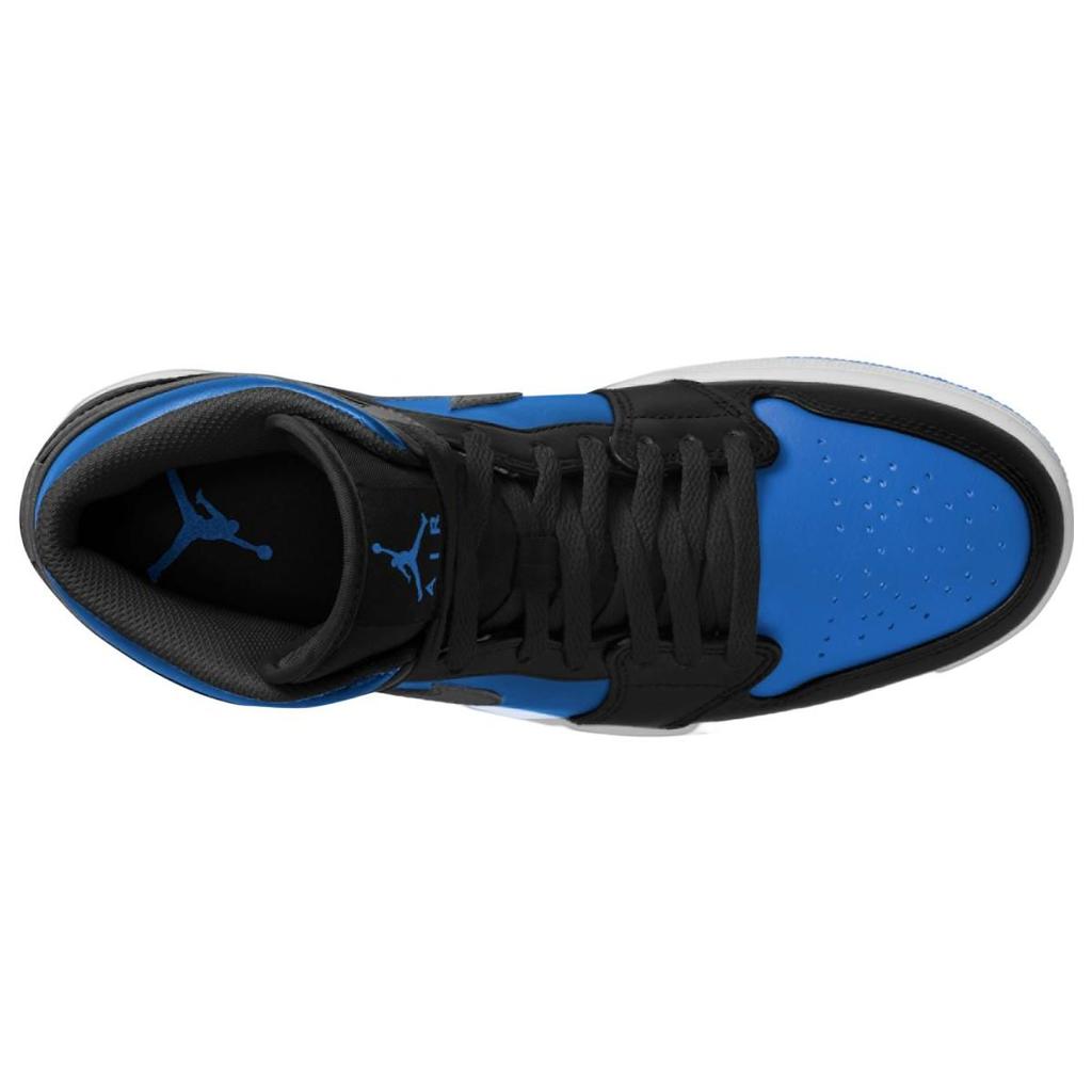 Air Jordan 1 Mid Black Royal Blue Men Sneakers White DQ8426-042