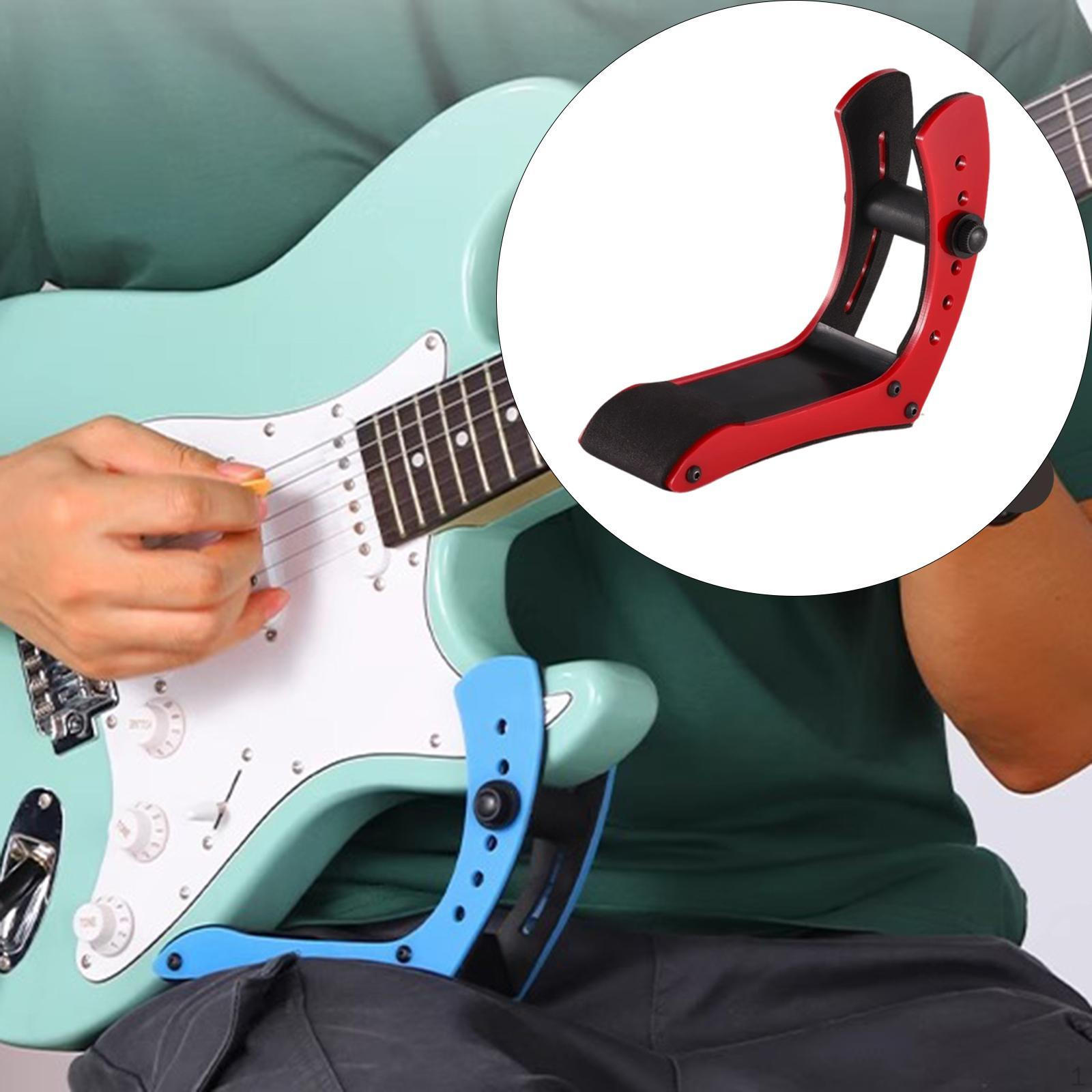 

Подставка для электрогитары, подставка для ног, противоскользящая, регулируемая, поддержка, подставка для ног красный