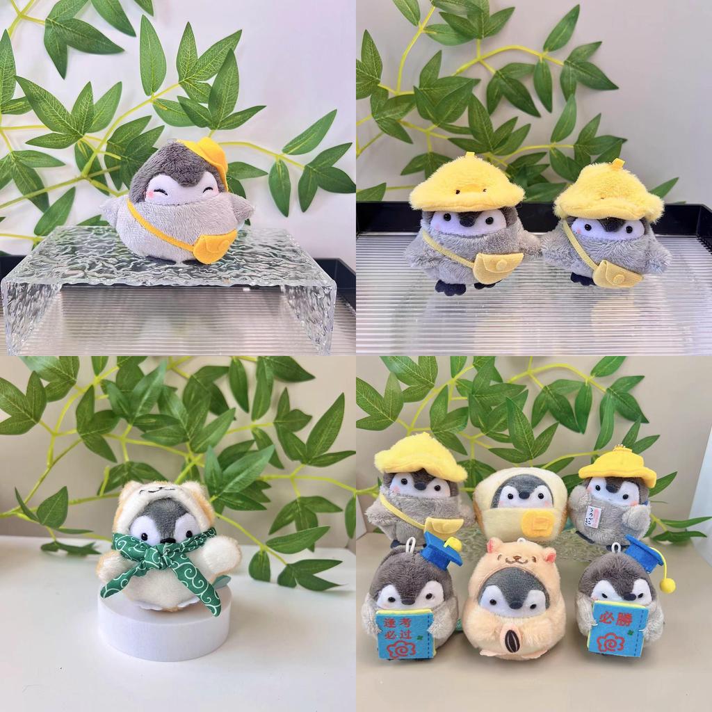 Stylish Penguin Plush Pendant With Hat Great For Backpack Or Keyring Use