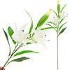 Artificial Lily Flower Branch White Flowers Like Real Beautiful Lily