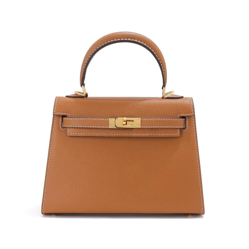 The second generation KL messenger bag light luxury cowhide high-end leather women's commuting versatile fashion shoulder handbag bag