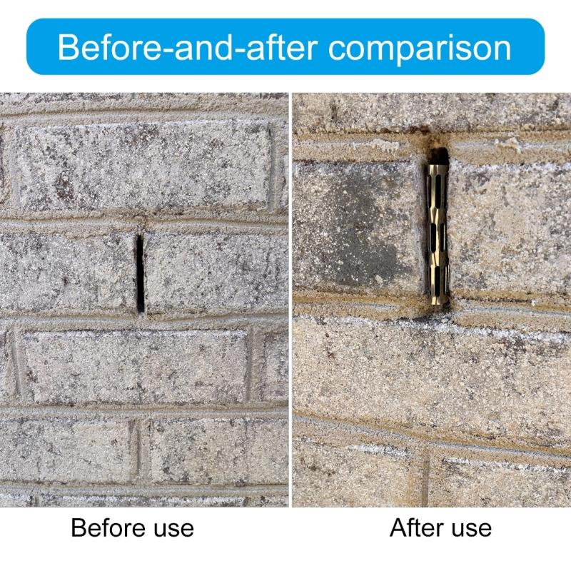 Pack of 40 Weep Hole Vent Covers Steel Brick Wall Weep Vent Covers Set Comprehensive Steel Weep Hole Covers for House