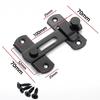 Gate Latch Sliding Barn Door Deadbolt Matte Black Stainless Steel Gate Latch Tilting Latch Safety Door Deadbolt