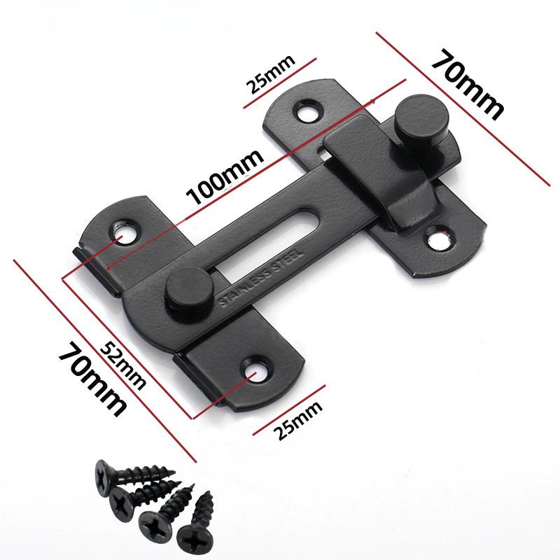 Gate Latch Sliding Barn Door Deadbolt Matte Black Stainless Steel Gate Latch Tilting Latch Safety Door Deadbolt