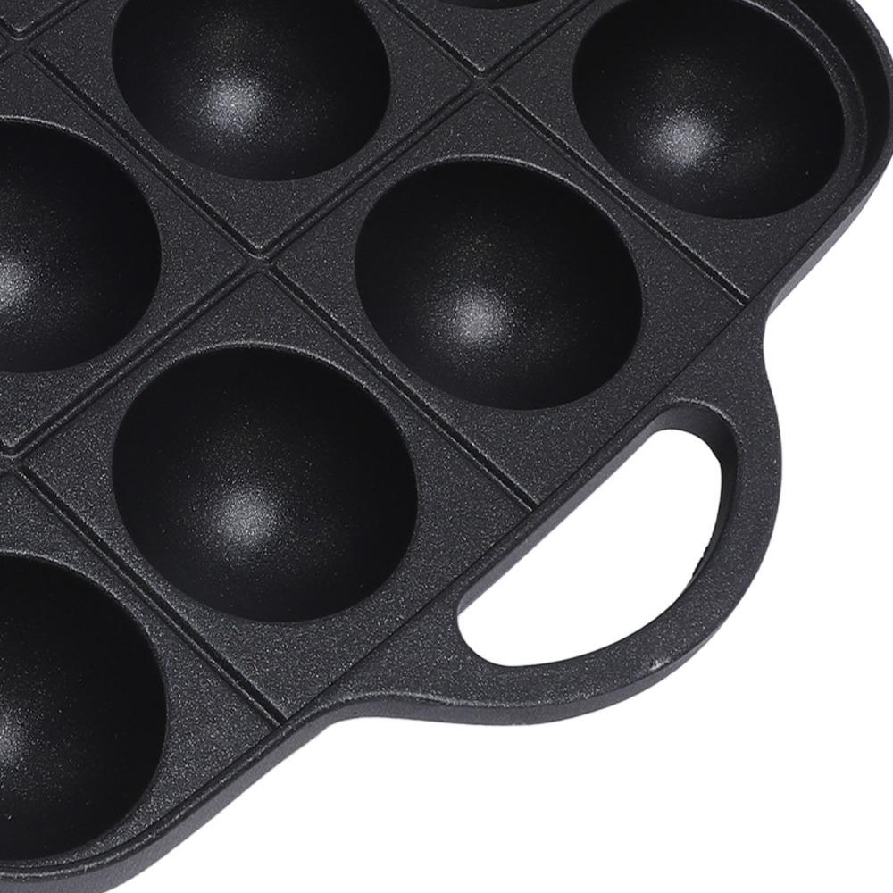 Nonstick Takoyaki Pan Cast Aluminum 16-Hole Cooking Pan Versatile Takoyaki Mold Gas Stove