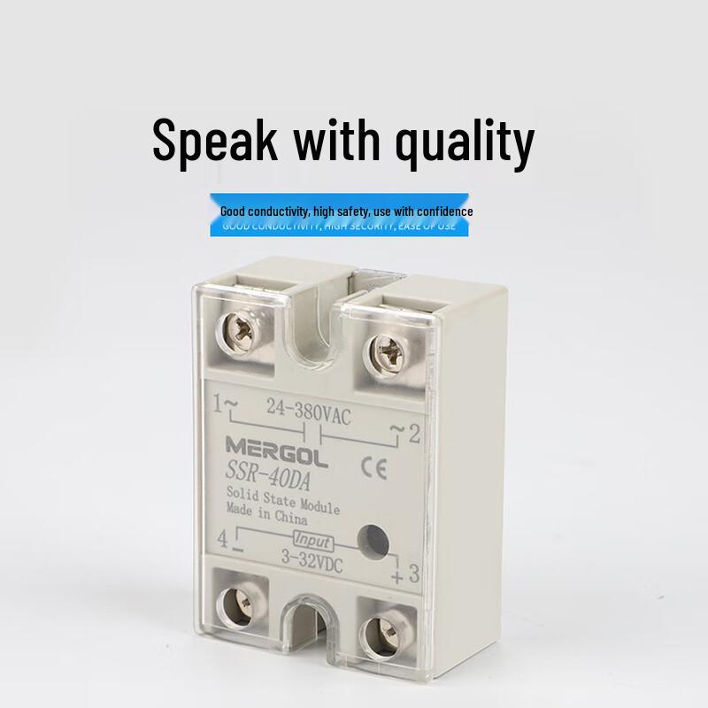 DC Control AC Single-Phase Solid State Relay CN plug (adapter included)